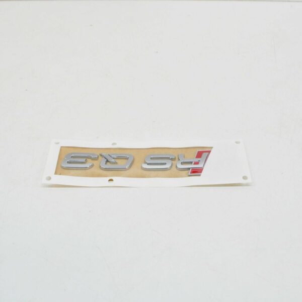 8U0853740 - NEW AUDI Q3 8U RS REAR TRUNK BOOT LID EMBLEM BADGE 8U0853740