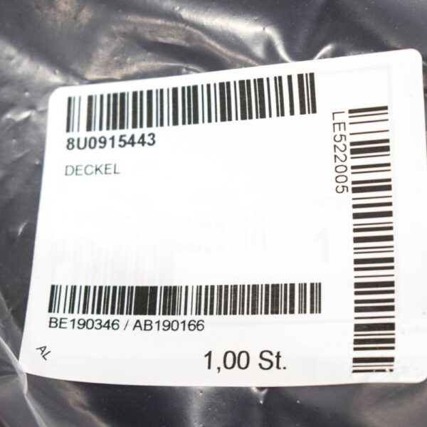 8U0915443 - NEW AUDI Q3 8U BATTERY COVER 8U0915443 ORIGINAL