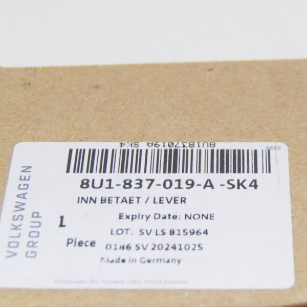 8U1837019A - AUDI Q3 8U Front Left Inner Opening Handle 8U1837019ASK4 NEW GENUINE