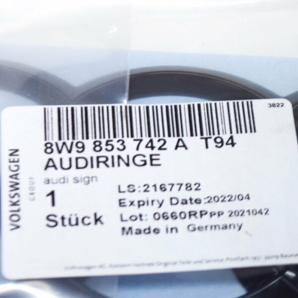 8W9853742AT94 - NEW AUDI A4 B9 REAR EMBLEM INSCRIPTION BADGE 8W9853742AT94