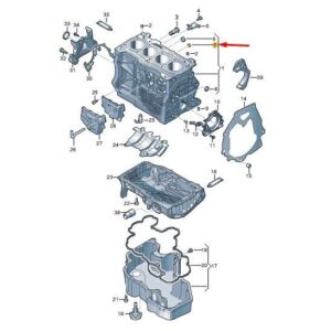 N0119185 - AUDI A4 B9 End Cap N0119185 NEW GENUINE