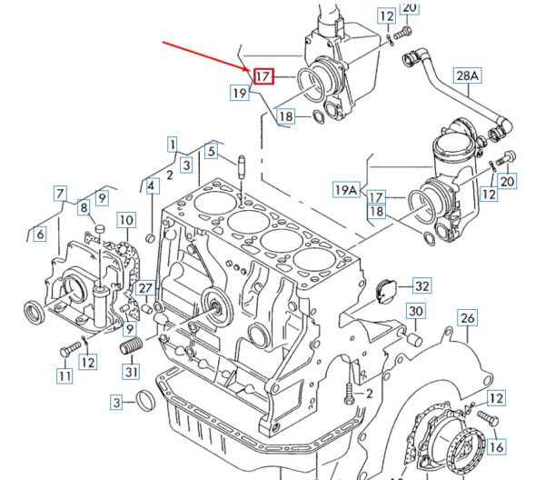 N90617501 - Audi A2 8Z Oil Separator Sealing Ring N90617501 NEW GENUINE