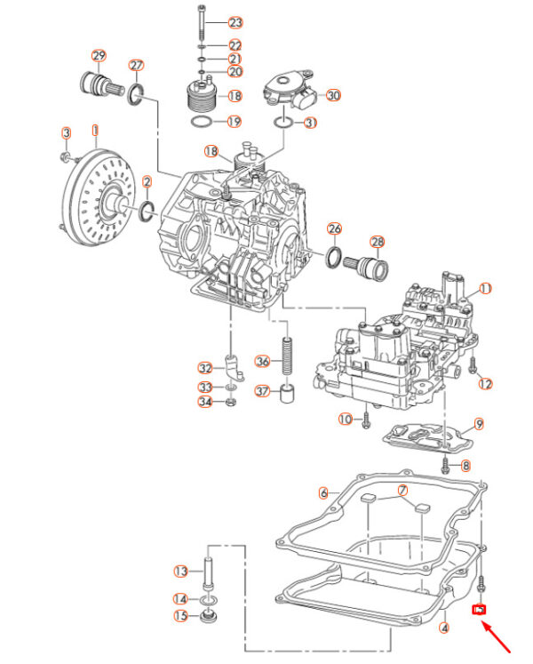 WHT000309 - NEW AUDI Q3 8U TRANSMISSION VALVE SCREW WHT000309 ORIGINAL