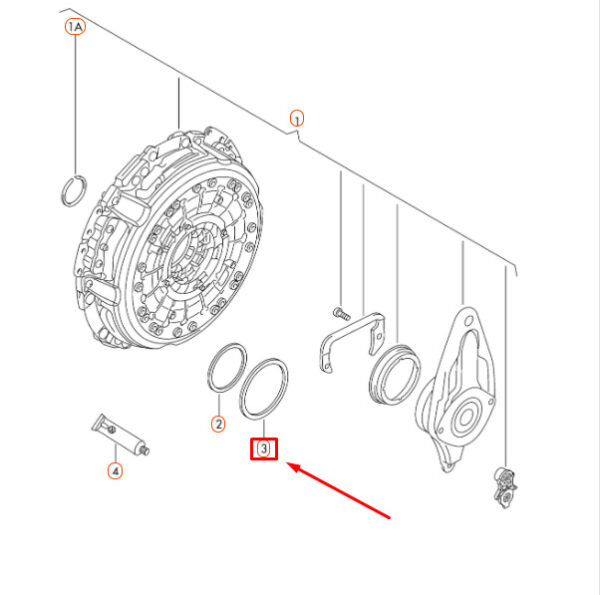 WHT003352D - Audi A1 MK1 clutch adjustment disc WHT003352D NEW ORIGINAL