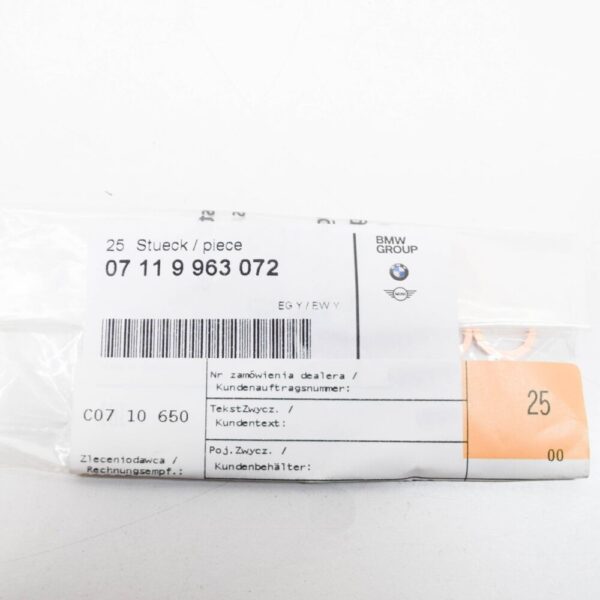 07119963072 - BMW 5 E28 Fuel Pipe Gasket Ring 9963072 07119963072 NEW GENUINE