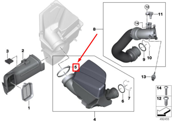 07129952135 - NEW BMW 3 G20, G28 GENERAL PURPOSE CLAMP 07129952135 9952135 GENUINE
