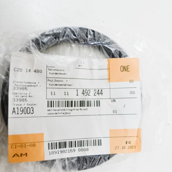 11111492244 - MINI COOPER R50, R53 rear main crankshaft seal 11111492244 NEW ORIGINAL