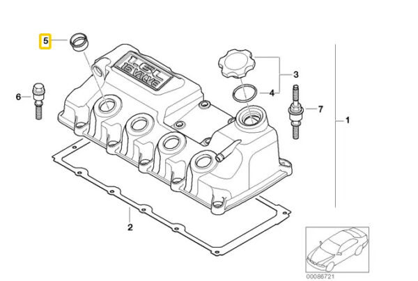 11127513066 - MINI COOPER R50 R53 Enine Valve Lid Gasket 11127513066 NEW ORIGINAL
