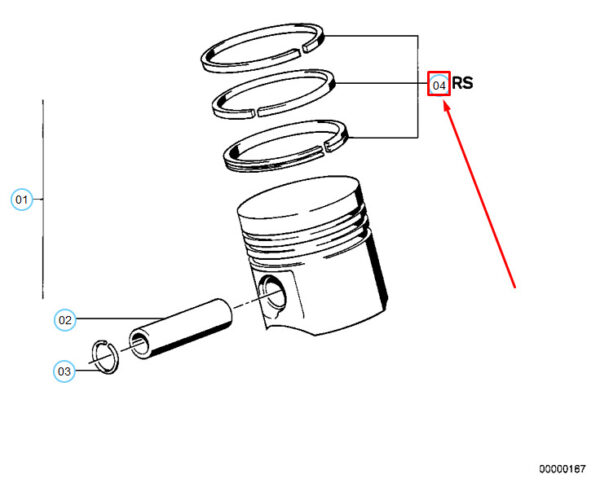 11251714384 - BMW 5 E34 repair  1 x piston rings 11251714384 1714384 NEW REAL