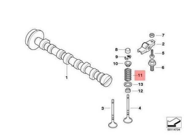 11347791051 - OEM MINI R50 COUPE ENGINE VALVE SPRING 11347791051 GENUINE NEW