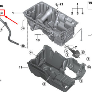 11438511392 - NEW MINI CABRIO F57 ENGINE OIL DIPSTICK GUIDE TUBE 11438511392 8511392 ORIGINAL