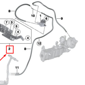 11748509028 - NEW MINI -LANDSMANN R60 VACUUM CONTROL EGR -HOLDER 11748509028 8509028
