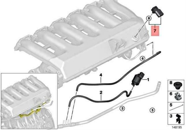 13627792260 - NEW BMW FUEL INJECTION SYSTEM GRIP SENSOR X3 X5 X6 E46 13627792260 09-12