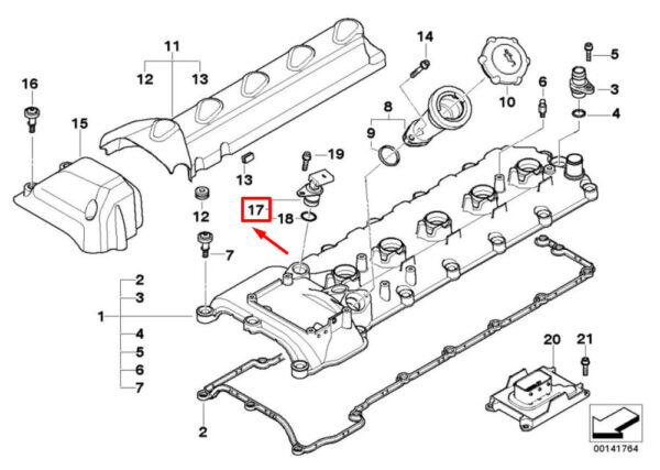 13627834490 - BMW 6 Cabrio E64 Camshaft Position Sensor 7834490 13627834490 NEW GENUINE
