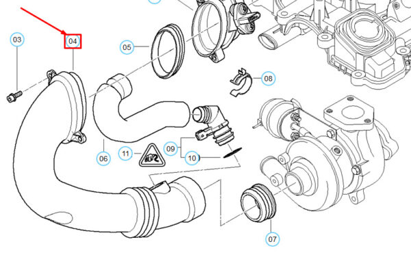 13717795027 - NEW BMW 5 E60 HOT FILM AIR MASS METER FILTERED PIPE 13717795027 OEM