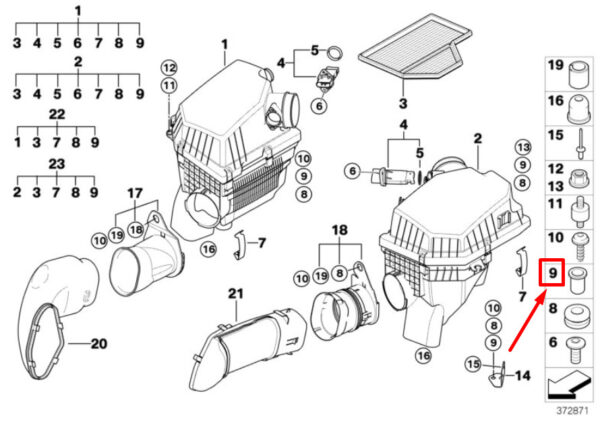 13717835998 - NEW BMW 5 TOURING E61 COLLAR BUSH 13717835998 7835998 GENUINE