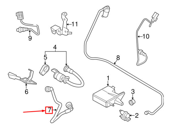 13909800681 - MINI PACEMAN R61 FUEL TANK VENT PIPE 9800681 13909800681 NEW GENUINE