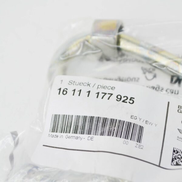 16111177925 - BMW 3 E30 thermostat housing return pipe 16111177925 1177925 NEW REAL