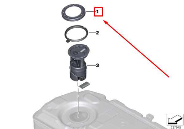 16116763852 - NEW BMW 3 TOURING E91 FUEL TANK LOCK RING 16116763852 6763852 GENUINE