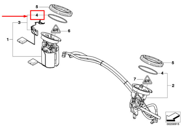 16116765055 - NEW BMW X1 E84 FUEL PUMP TANK SEAL 16116765055 6765055 ORIGINAL