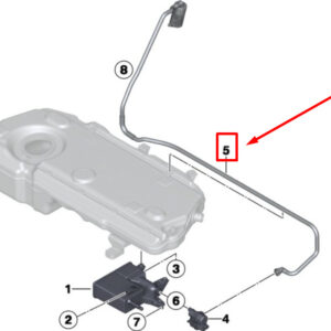 16119800711 - NEW MINI -LANDSMANN R60 VENT PIPE WITH DUST FILTER 16119800711 9800711