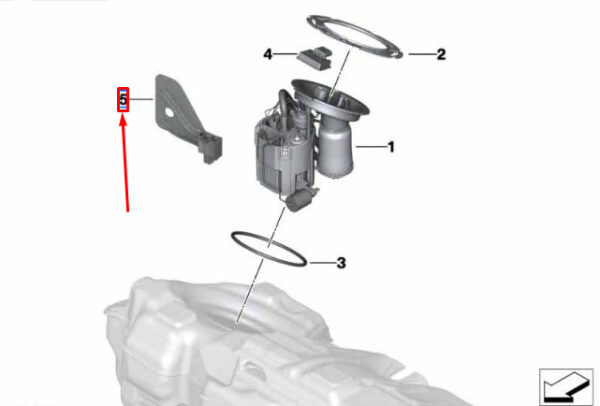 16119845447 - BMW 4 Convertible G23 Fuel Supply Module Sloshboard 16119845447 NEW GENUINE