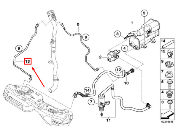16126765749 - BMW 3 E90 onboard diagnostic cable 16126765749 6765749 NEW ORIGINAL
