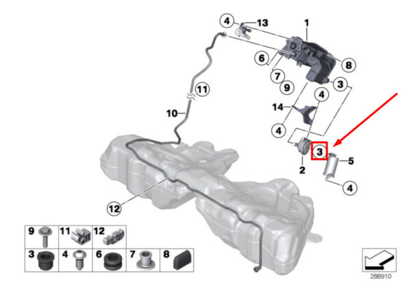 16131184308 - NEW BMW 5 E60 FUEL TANK 1884308 16131184308 ORIGINAL