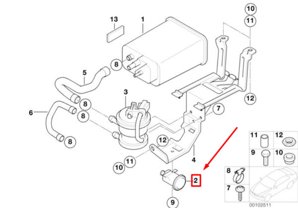 16136801157 - NEW MINI COOPER R50, R53 ACTIVATED CARBON DUST FILTER USA 16136801157 ORIGINAL