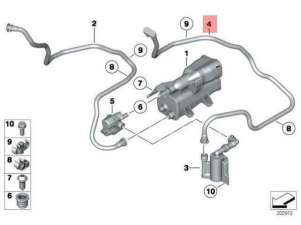 16137206990 - OEM BMW E89 ROADSTER EMISSION PIPE M 16137206990 NEW