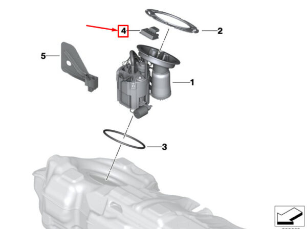 16138485646 - MINI COOPER F56 Temperature Sensor Leak Diagnostic Module 16138485646 NEW GENUINE