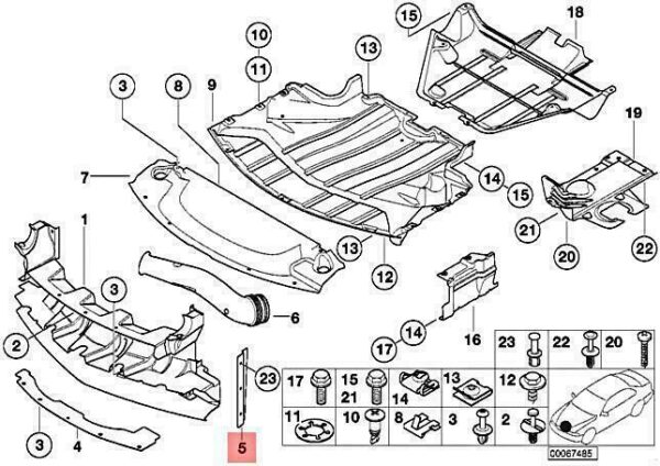 17102229192 - OEM BMW ALPINA Z8 V8 E52 ALPINA V8 CABRIO SEALING RIGHT 17102229192 NEW