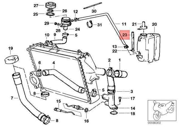 17111460497 - NEW BMW 89V K56 K58 0511 88 0521 0516 0513 0514 PIPE 17111460497 ORIGINAL
