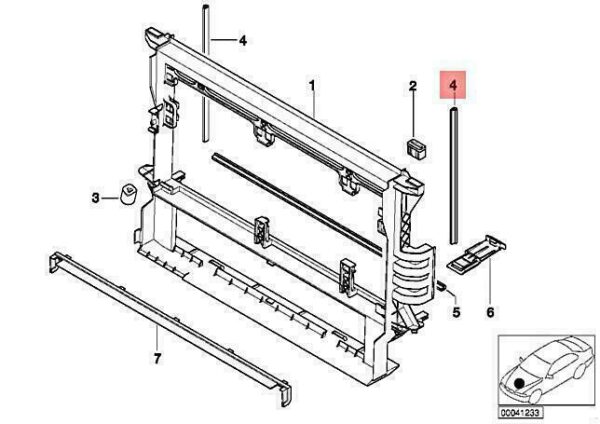 17112247362 - OEM BMW E38 E39 520D 525D 530D 730D 740D SEDAN PROFILE-GASKET 17112247362 NEW