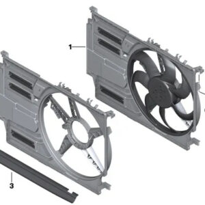 17428645857 - NEW MINI BMW COOPER JCW ONE X1 F54 F55 F56 F57 F60 F60 FAN COAT 17428645857