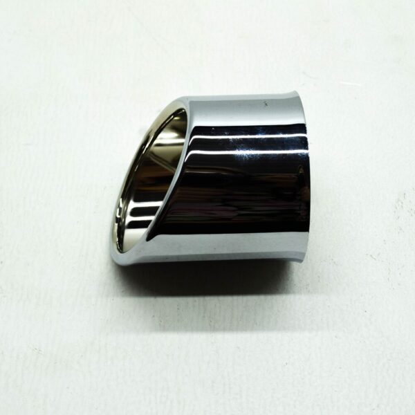 18107501092 - BMW E46 convertible coupe sedan right chrome exhaust pipe 7501092 18107501092 new
