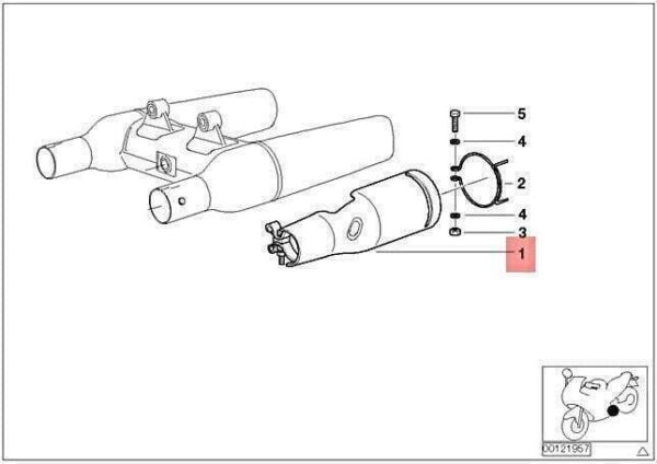 18127685267 - OEM BMW K30 0496 COVERING LEFT 18127685267 GENUINE NEW