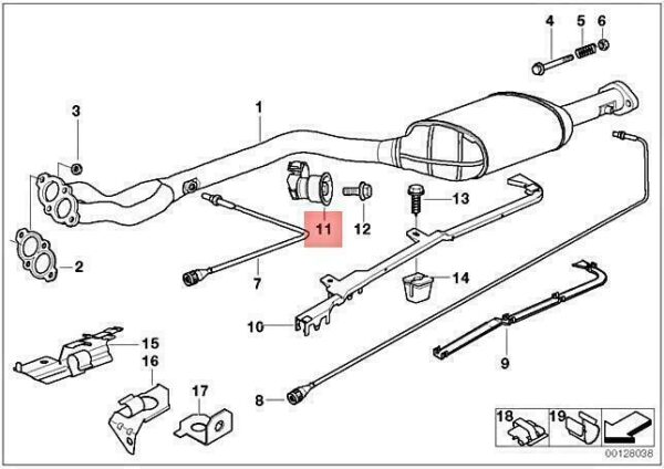 18301436483 - OEM BMW E36 318TI HATCHBACK VIBRATION ABSORBER 18301436483 GENUINE NEW