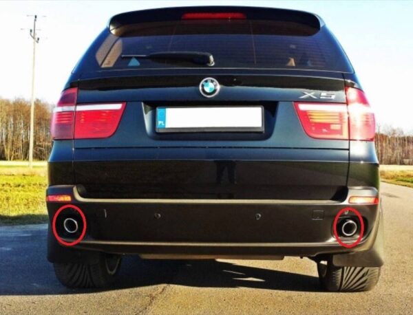 18307582246 - NEW BMW X5 E70 3.0D 3.5D EXHAUST TAIL PIPE TIP TRIM CHROME 1PCS 7582246 09-12