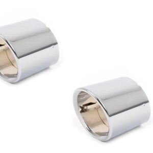 18307599189 - New Genuine BMW X5 Series E70 Exhaust Tail Pipe Trim Chrome Set 7599189 OEM