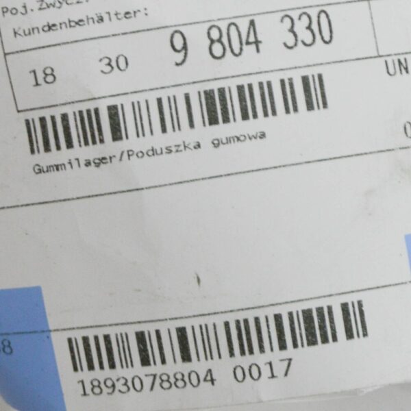 18309804330 - MINI COUNTRYMAN R60 Mid Pipe Rubber Mount 18309804330 9804330 NEW GENUINE