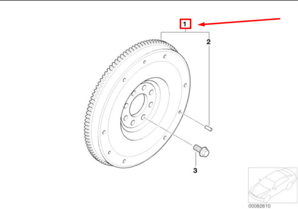21207532057 - NEW MINI CONVERTIBLE R52 TWIN MASS FLYWHEEL 21207532057 ORIGINAL