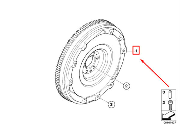 21207636253 - New MINI COOPER S Jcw Coupe R58 Double - Mass Flywheel Flywheel