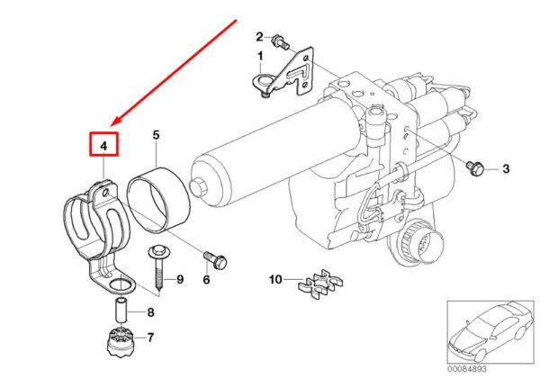 21532282244 - BMW 3 Series E46 clutch actuation terminal 21532282244 2282244 NEW ORIGINAL