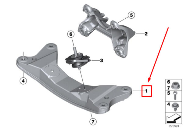 22316796603 - NEW BMW 3 F30, F80 TRANSMISSION 22316796603 6796603 ORIGINAL