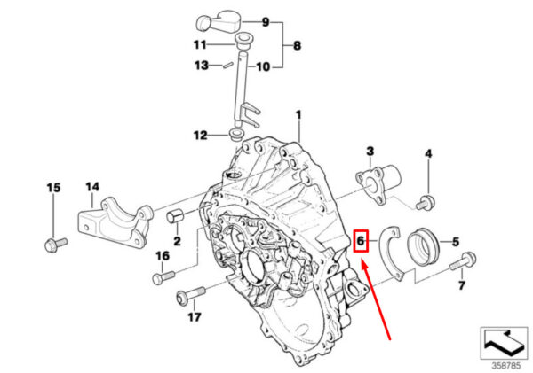 23001502525 - NEW MINI COOPER R50 TRANSMISSION COVER PLATE 230015025 15025 GENUINE