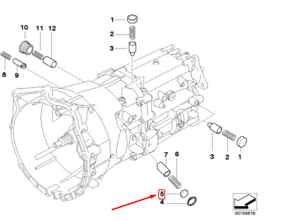 23311224825 - NEW OEM BMW 1 E81 GEARBOX SEALING COVER LID 1224825 23311224825 GENUINE