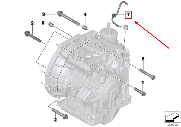 24007563920 - MINI CONVERTIBLE R57 Vent Tube for Automatic Transmission 24007563920 NEW REAL