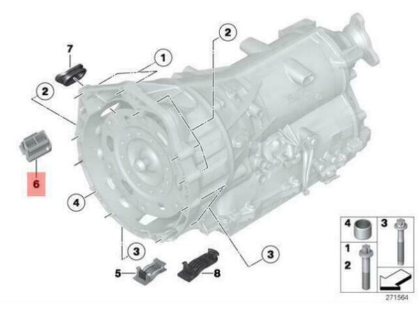 24147603258 - OEM BMW E70N E71 E84 E89 F01N F02N F06 F06N VACUUM CAP 24147603258 GENUINE NEW