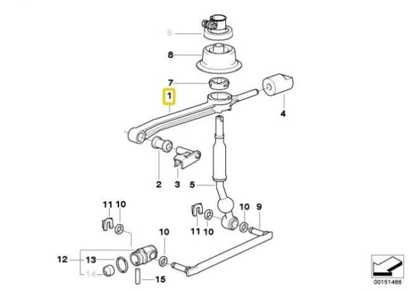 25112227893 - BMW E36 Original Transition Arm 25112227893
